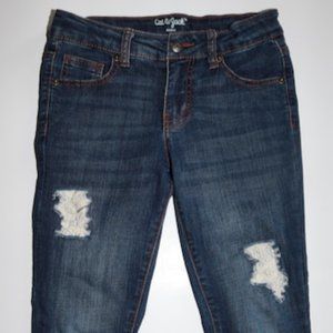 Cat & Jack Distressed Girls Skinny Denim Jeans